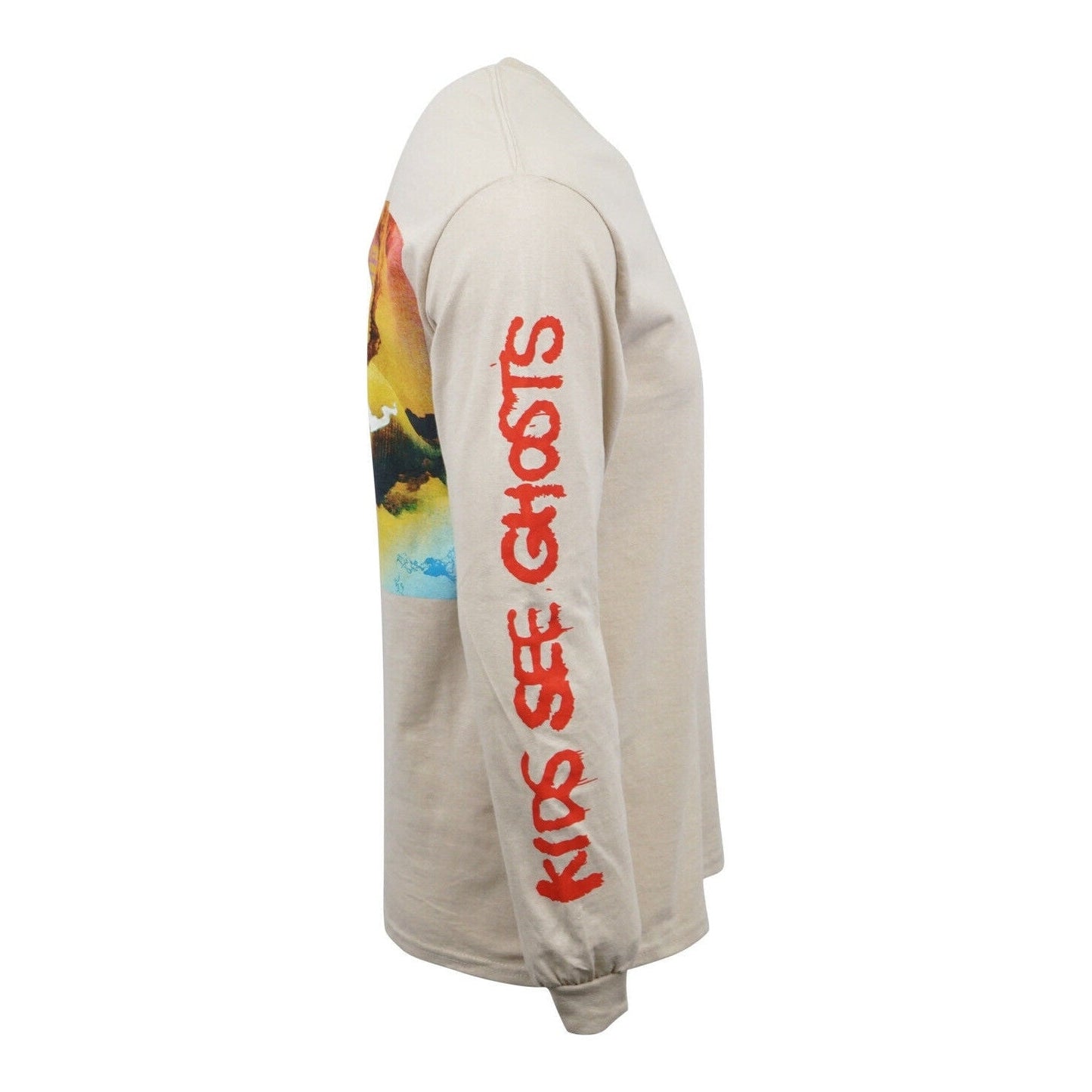 Kanye West Kid Cudi Kids See Ghost Mens Long Sleeves T shirt