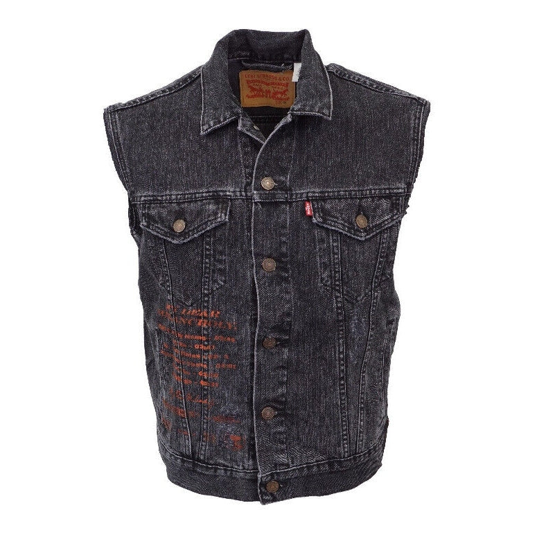 XO The Weeknd My Dear Melancholy Denim Levis Colab Vest