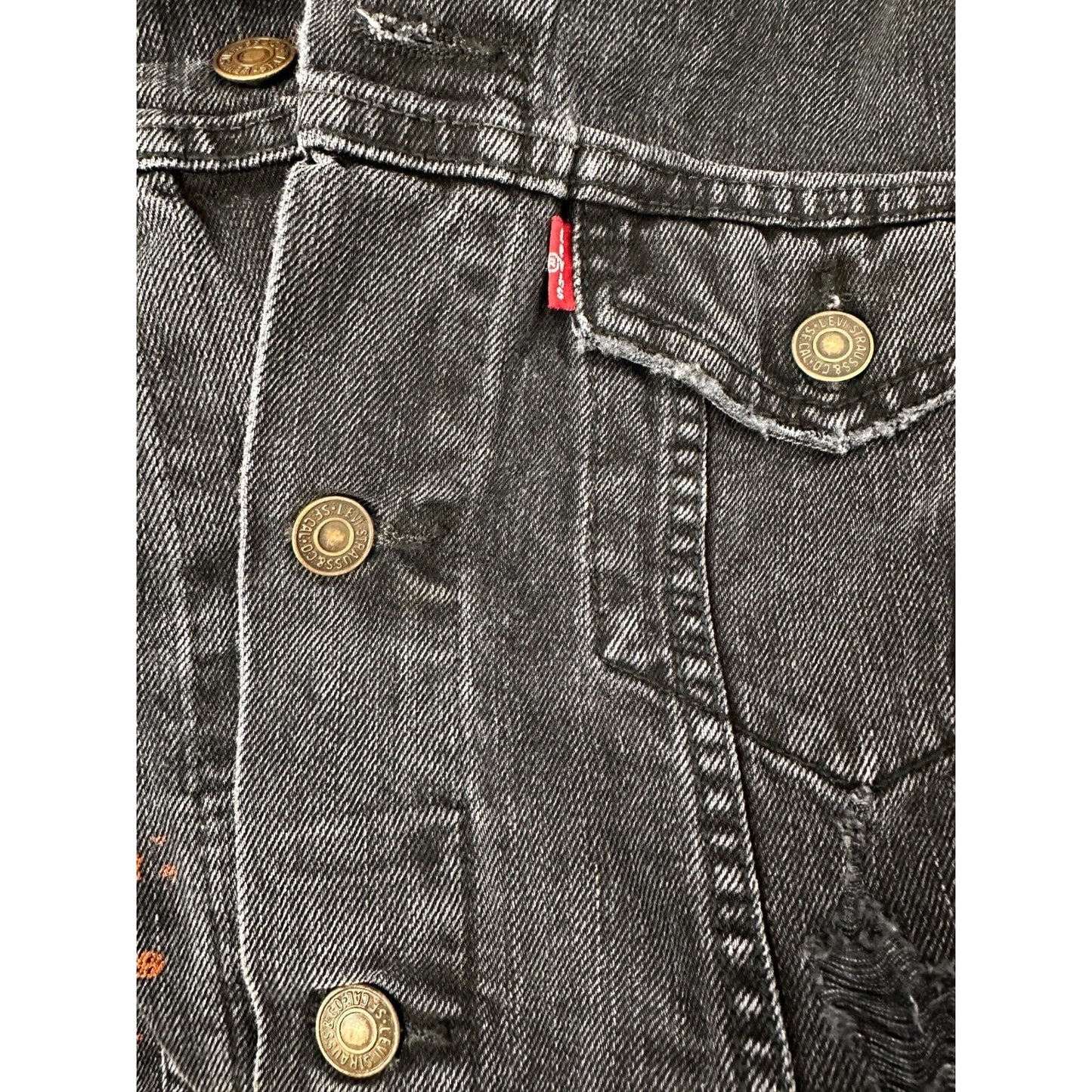 XO The Weeknd My Dear Melancholy Denim Levis Colab Vest