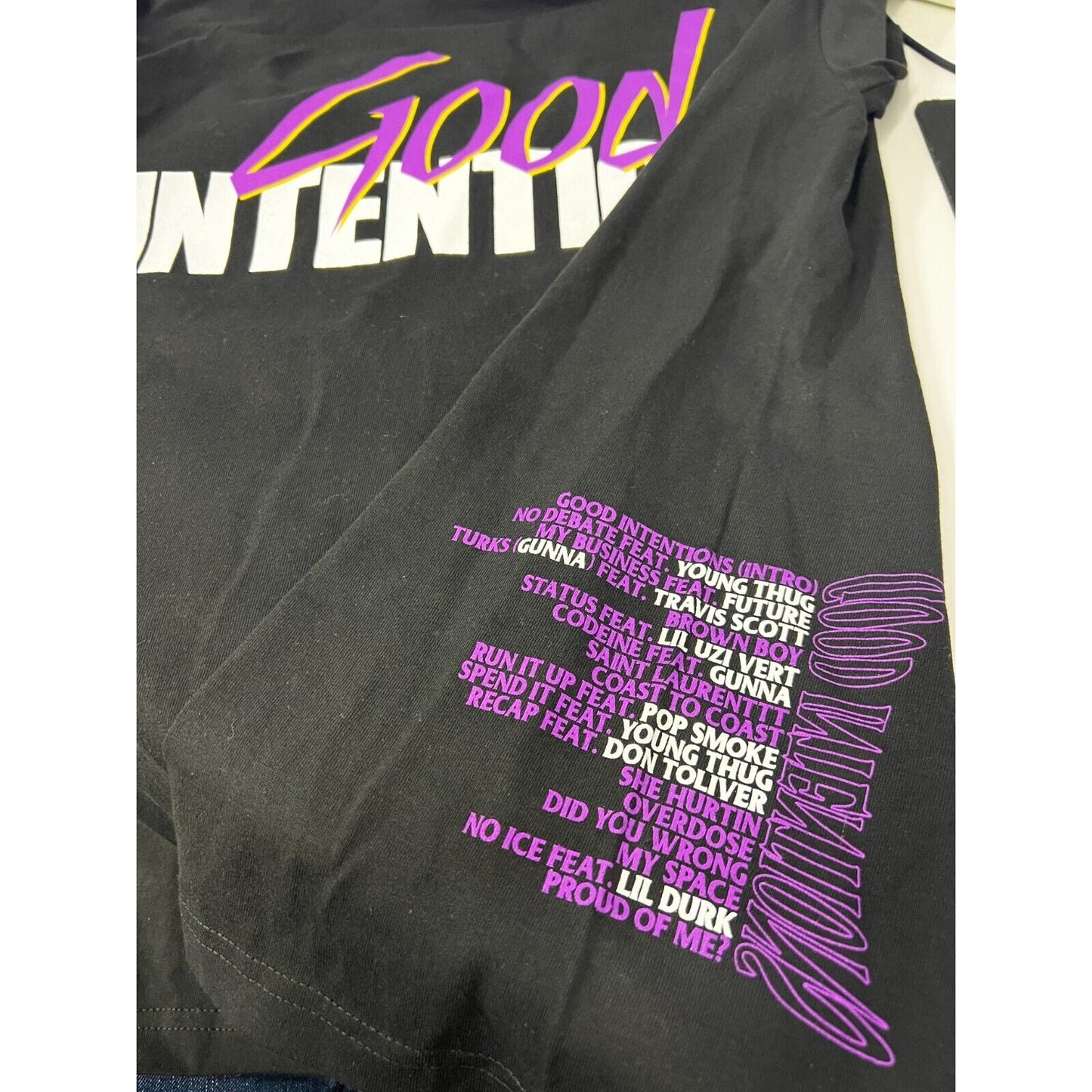 Vlone x Nav Good Intentions Doves T shirt
