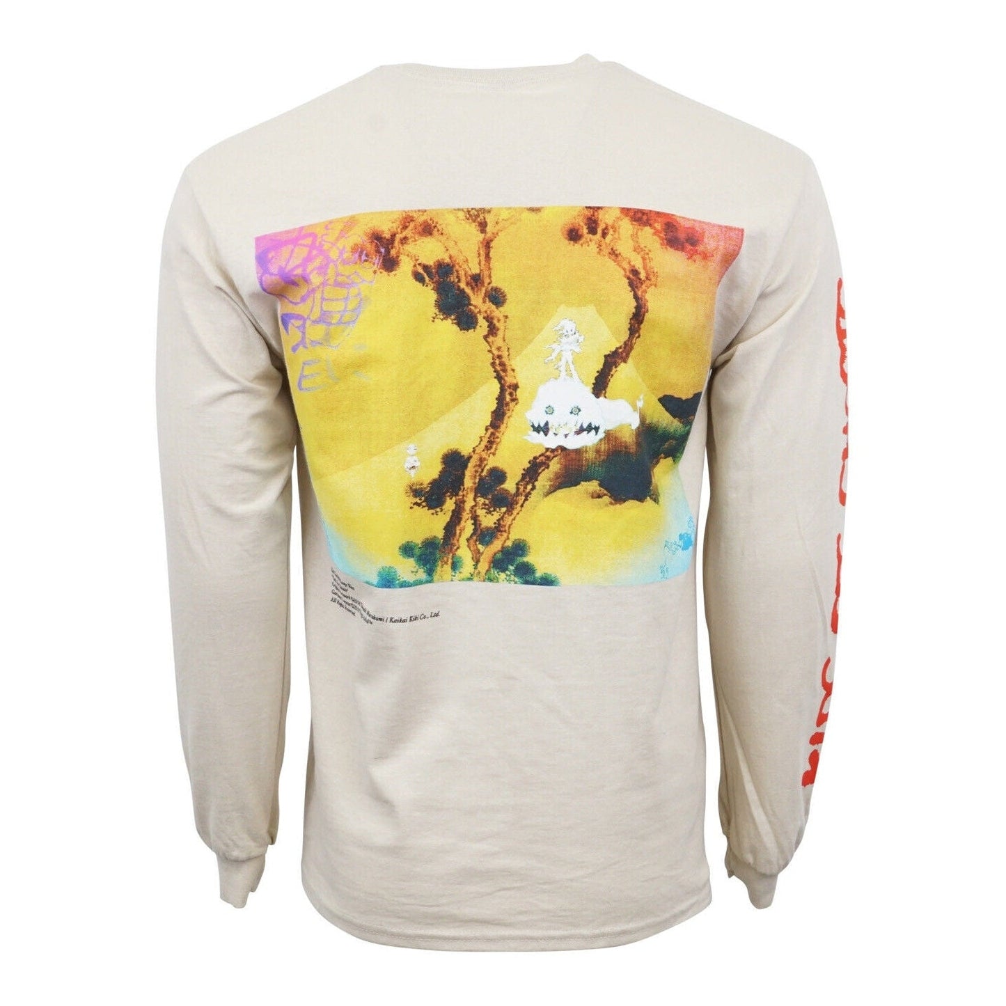 Kanye West Kid Cudi Kids See Ghost Mens Long Sleeves T shirt