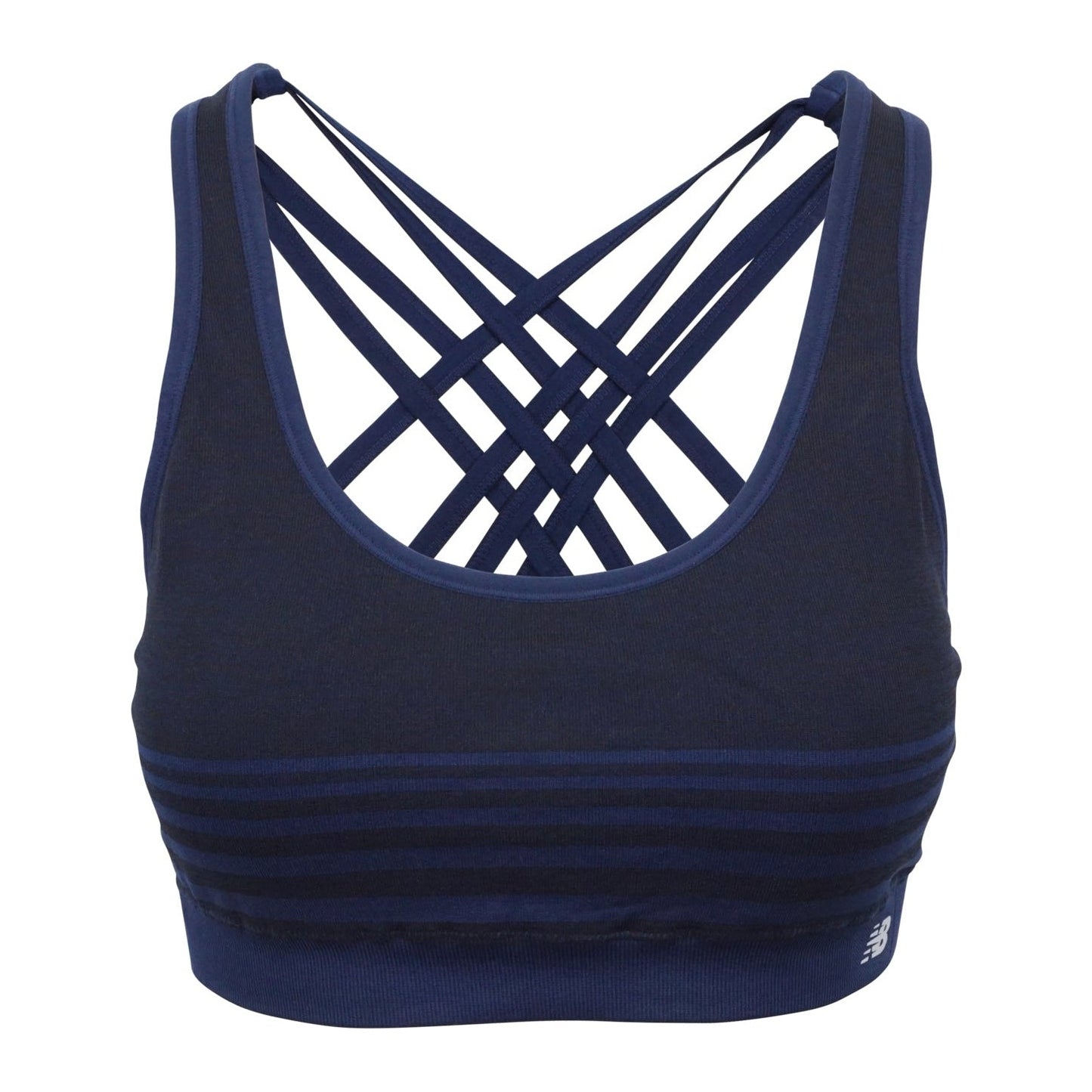 New Balance Athletic Sports Bra Top Blk / Navy