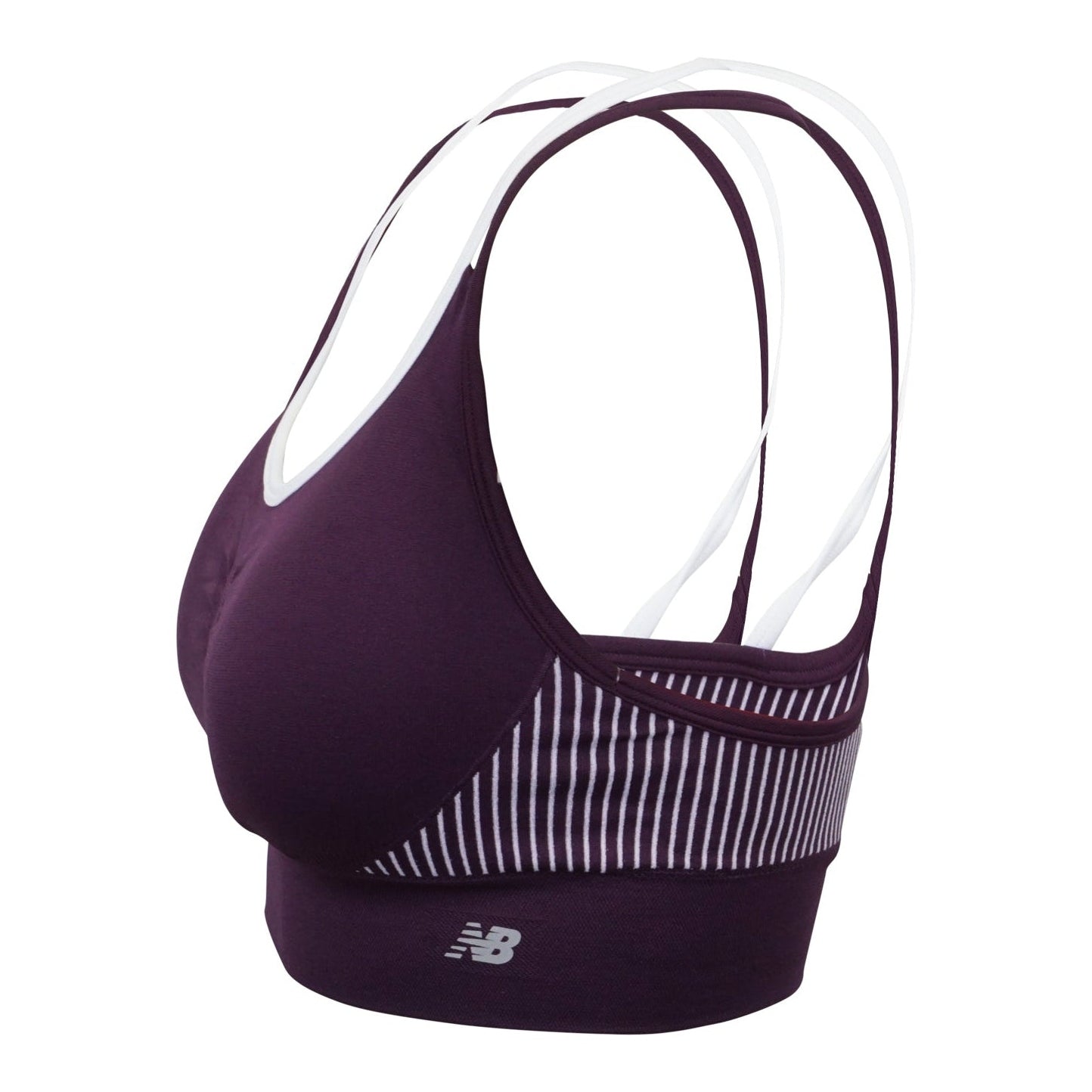 New Balance Athletic Sports Bra Top Plum