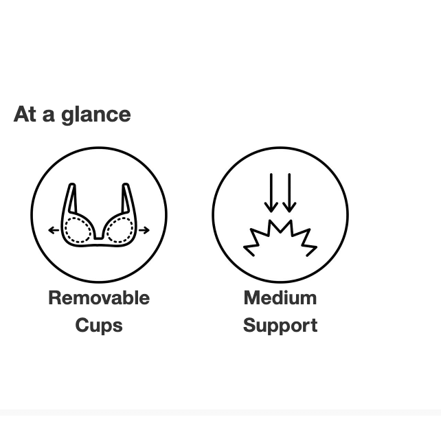 All in Motion Women's Seamless Cami Midline Sports Bra Two Pairs