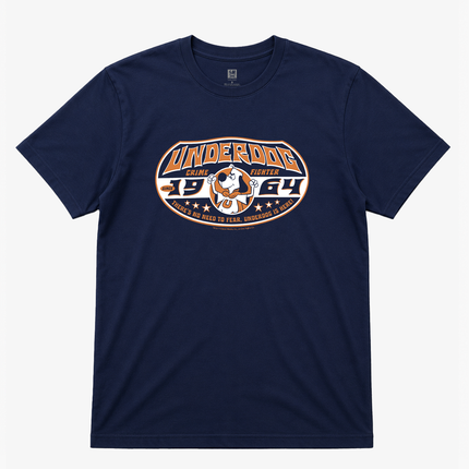 1964 Cartoon Network Under Dog Navy Graphic T shirt