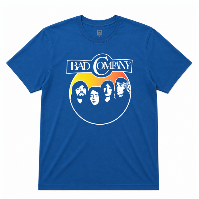 1976 Bad Company   Graphic T shirt Royal Blue