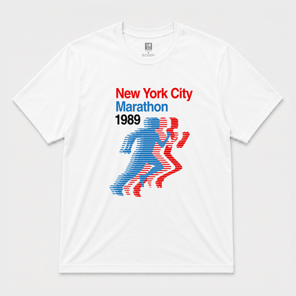 1989 New Your City Marathon graphic T shirt