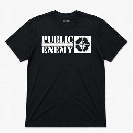1991 Public Enemy Crosshair Black T-Shirt