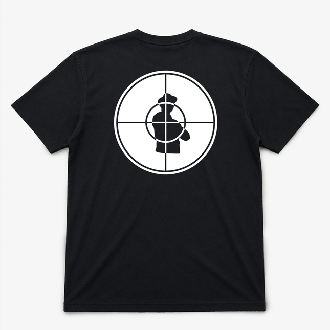 1991 Public Enemy Crosshair Vintage Look Black T Shirt