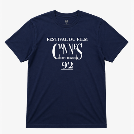 1992 Cannels Film Festival Distressed Logo Navy T Shirt