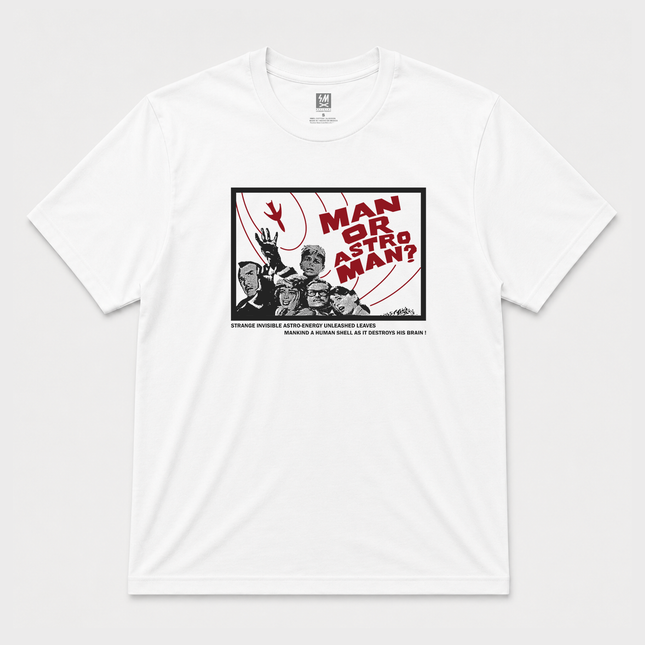 1992 Man Or Astro Man? Graphic White T Shirt