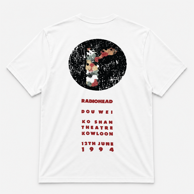 1994 Radiohead 'Hong Kong' Honey Pablo Ultra Rare Graphic White T Shirt