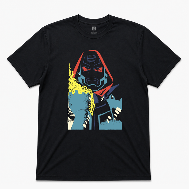 1995 Dr. Doom Graphic Black T Shirt