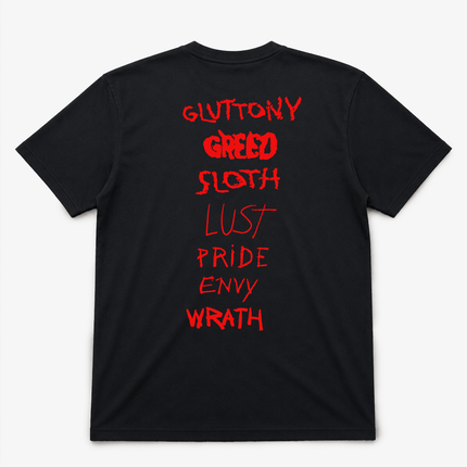 1995 Se7en Black Graphic T Shirt