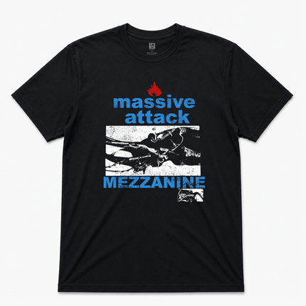 1998 Massive Attack Mezzanine Euro Tour Graphic T Shirt