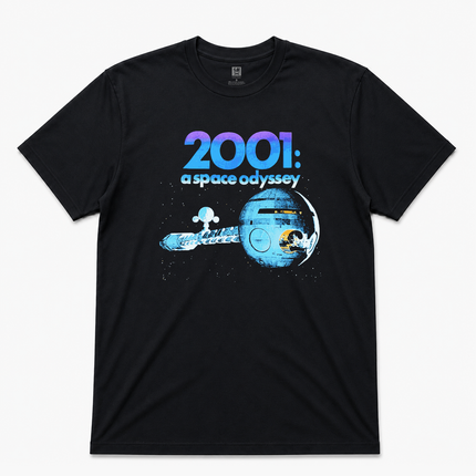 2001 A Space Odessey Rare 2001 Promo Graphic Black T Shirt