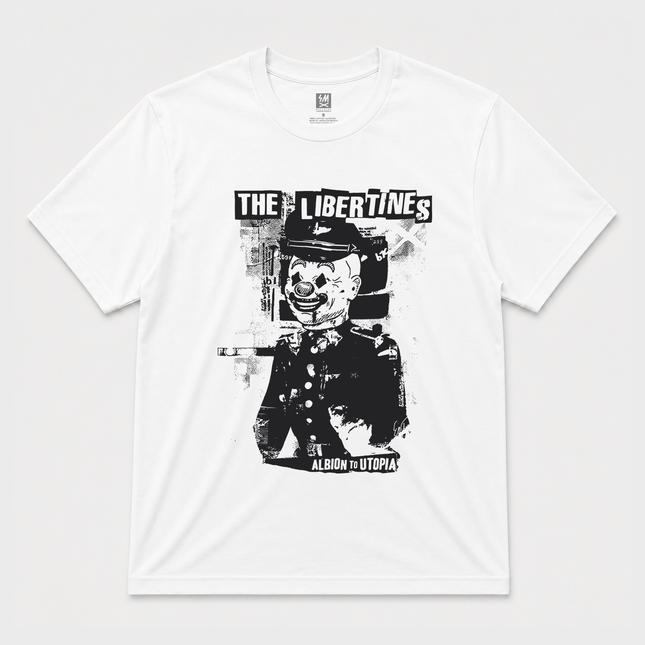2003 Libertines 'Albion To Utopia' Graphic White T Shirt