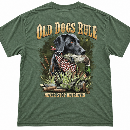 Old Guys Rule Old Dogs Rule Graphic T shirt