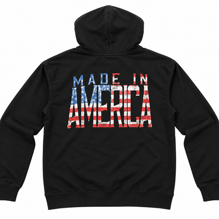Vintage Goods Made In America Zip Hoodie