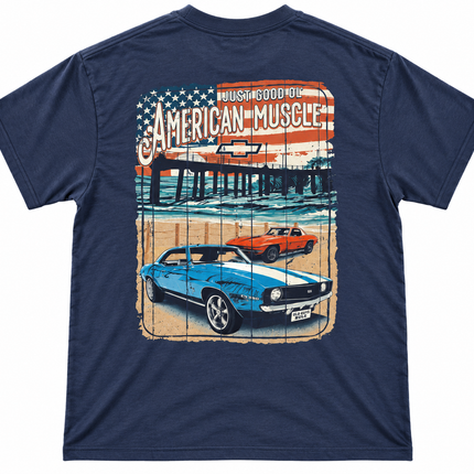 Old Guys Rule Chevrolet Just Good OL American Muscle T shirt