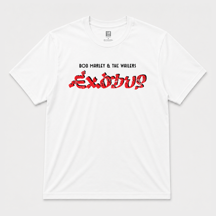 70s 'Exodus' Bob Marley & The Wailers Graphic White T Shirt