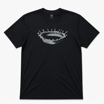 90s Acid Drop 'Archaic Smile' Graphic Black T Shirt