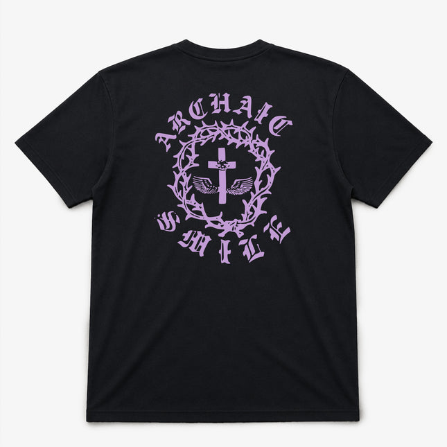 90s Acid Drop 'Archaic Smile' Graphic Black T Shirt