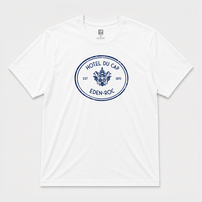 90s Du Cap Eden Rock Graphic White T Shirt