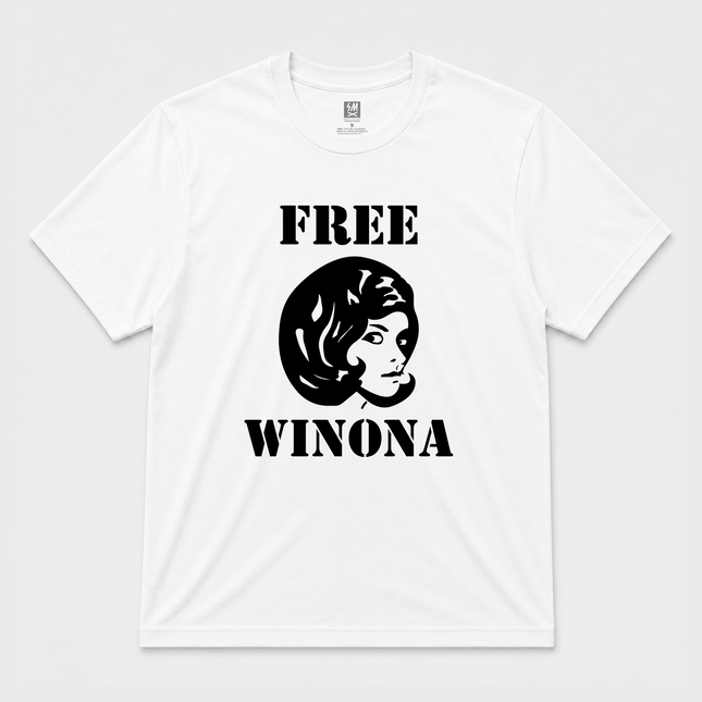 90s Free Winona Graphic White T Shirt