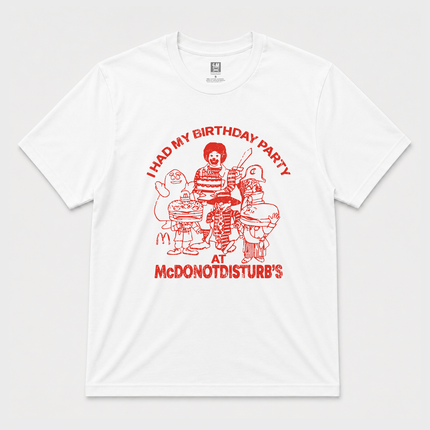 90s I Had My Birthday Party At Mcdonald's Adult Short Sleeves T Shirt Tee