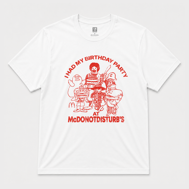 90s I Had My Birthday Party At Mcdonald's Adult Short Sleeves T Shirt Tee