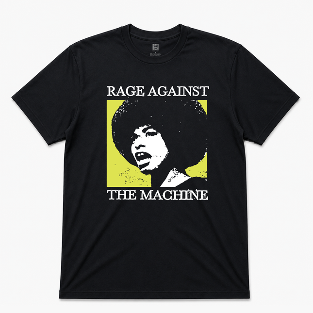 90s Rage & Resist 'Ratm X Angela Davis' Black T Shirt