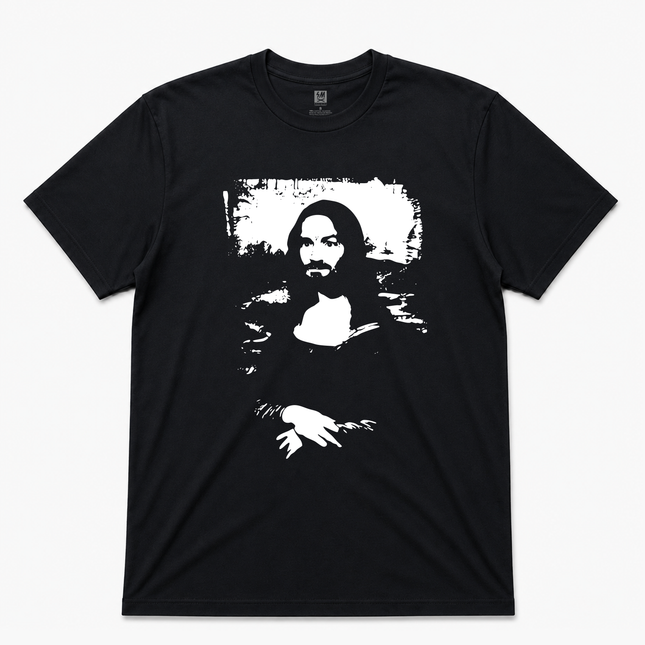 90s Smile Like A Cult Leader 'Mona Manson' Black T Shirt
