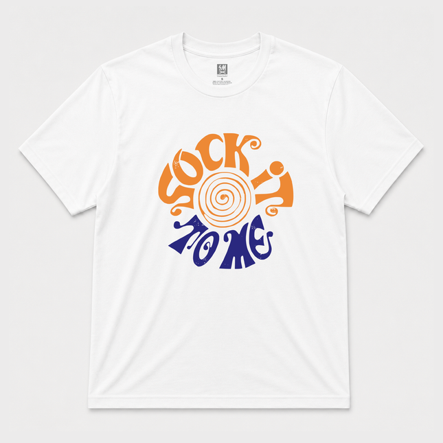 90s Sock It To Me Graphic White T Shirt