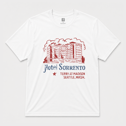 90s Sorrento Hotel Graphic White T Shirt