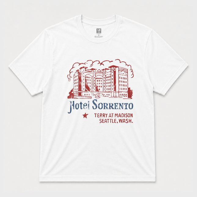 90s Sorrento Hotel Graphic White T Shirt