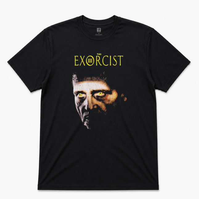 90s The Exorcist Iii Graphic Black T Shirt