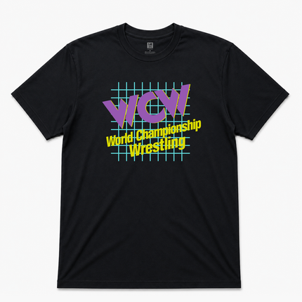 90s's Wcw Graphic Black T Shirt