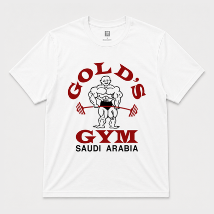 90s  gym Saudi Arabia Graphic White T Shirt