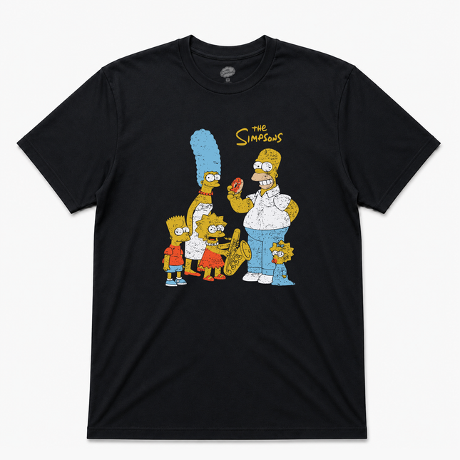 '93' The Simpsons Black Graphic T Shirt