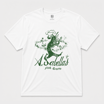 A. Sabellas Fish Grotto 'San Fran' Rare Graphic White T Shirt