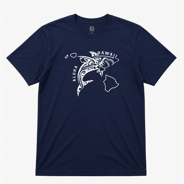 Aloha Hawaii Shark Graphic T Shirt
