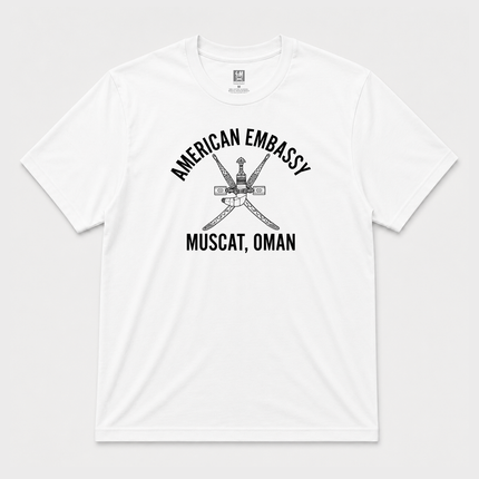 American Embassy Muscat Oman Graphic T shirt