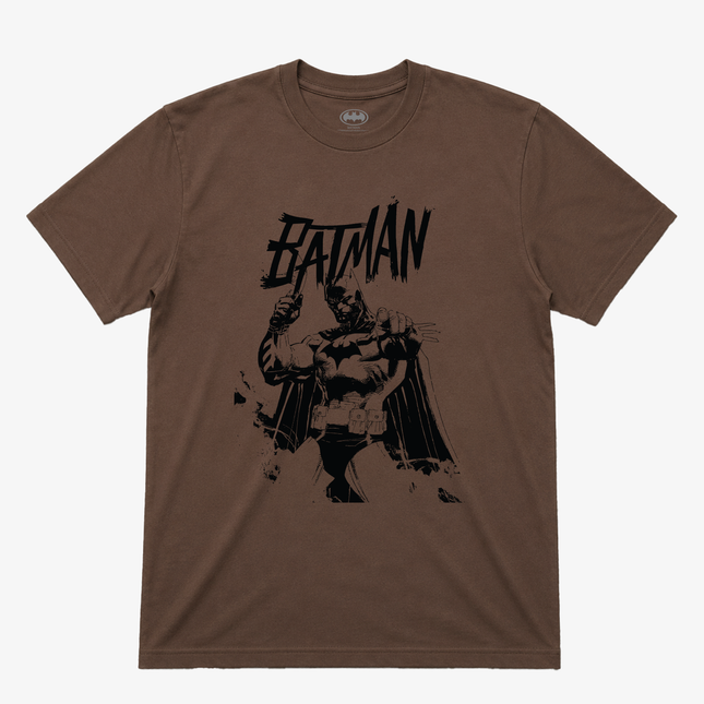 Batman Brown Graphic Graphic T Shirt