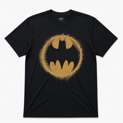 Batman Classic Circle Spray Logo T Shirt