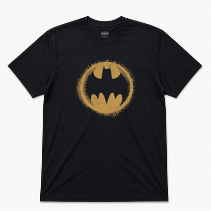 Batman Classic Circle Spray Logo T Shirt