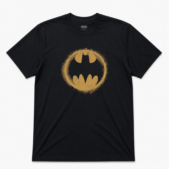 Batman Classic Circle Spray Logo T Shirt