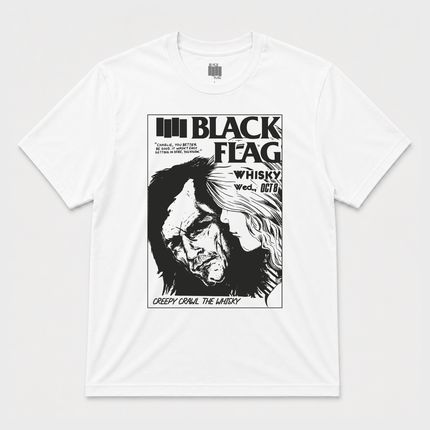 Black Flag Whisky Black Graphic T shirt