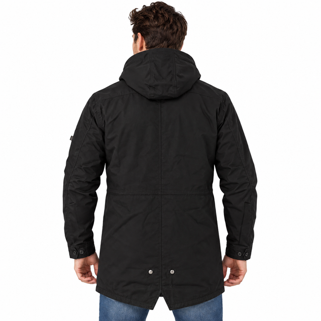 Alpha Industries Black Hooded Parka