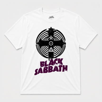 Black Sabbath Cross Symbol Graphic T Shirt